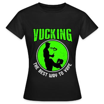 Vape - Frauen T-Shirt - Schwarz - Vorne - AI Model Female 172 dark (172cm)