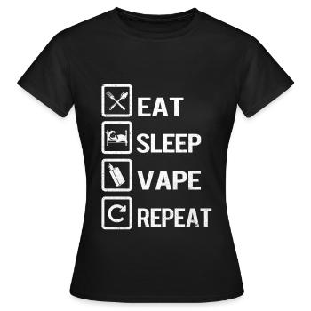 Vape - Frauen T-Shirt - Schwarz - Vorne - AI Model Female 172 dark (172cm)