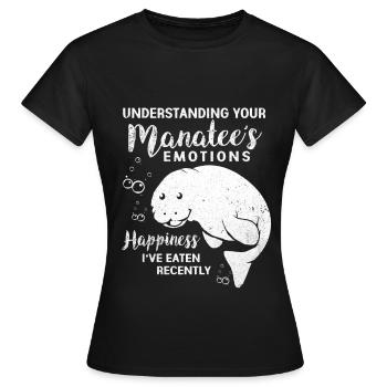 Vaches de mer - T-shirt Femme - noir - Devant - AI Model Female 172 dark (172cm)