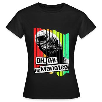 Vaches de mer - T-shirt Femme - noir - Devant - AI Model Female 172 dark (172cm)