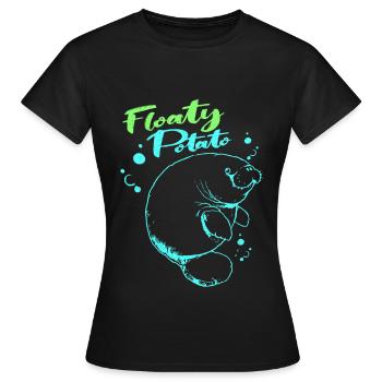 Vaches de mer - T-shirt Femme - noir - Devant - AI Model Female 172 dark (172cm)