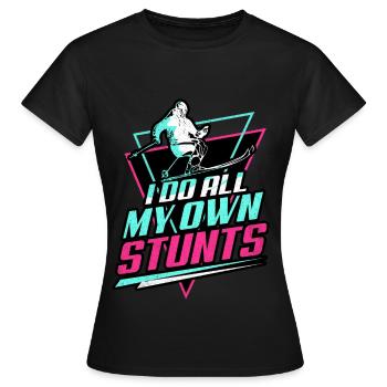 Ski Ski Ski Ski Ski - T-shirt Femme - noir - Devant - AI Model Female 172 dark (172cm)
