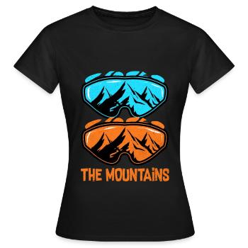 Ski Ski Ski Ski Ski - T-shirt Femme - noir - Devant - AI Model Female 172 dark (172cm)