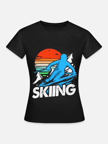 Ski Ski Ski Ski Ski - T-shirt Femme - noir