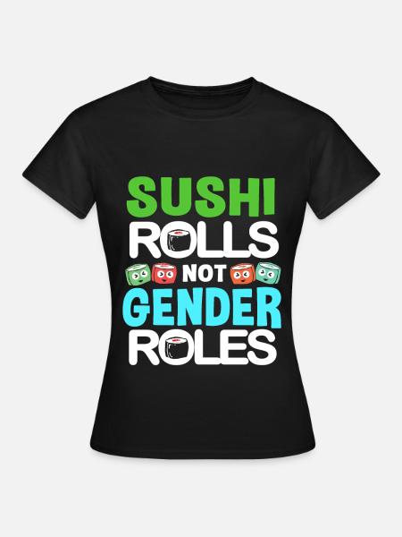 Sushi Go Reis Japan Tokio Miso Nigiri Maki Udon - Frauen T-Shirt - Schwarz