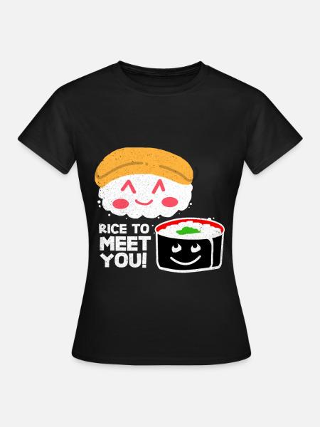 Sushi - Frauen T-Shirt - Schwarz