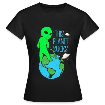 Aliens - T-shirt Femme - noir - Devant - AI Model Female 172 dark (172cm)