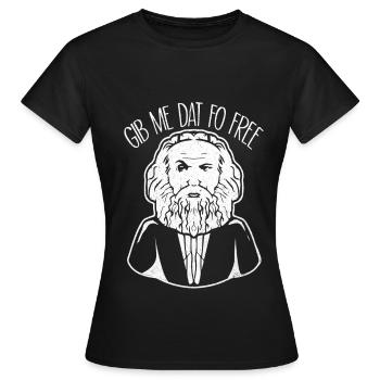 Communisme - T-shirt Femme - noir - Devant - AI Model Female 172 dark (172cm)