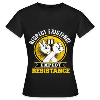 Communisme - T-shirt Femme - noir - Devant - AI Model Female 172 dark (172cm)