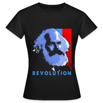 Communisme - T-shirt Femme - noir - Devant - AI Model Female 172 dark (172cm)