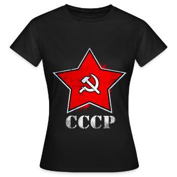 Kommunismus - Frauen T-Shirt - Schwarz - Vorne - AI Model Female 172 dark (172cm)