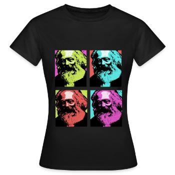 Communisme - T-shirt Femme - noir - Devant - AI Model Female 172 dark (172cm)