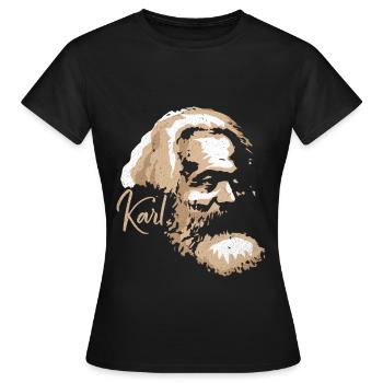 Communisme - T-shirt Femme - noir - Devant - AI Model Female 172 dark (172cm)