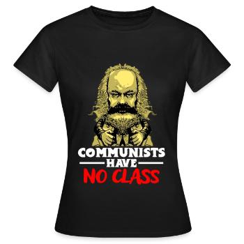 Communisme Lénine Marx Lutte des classes social - T-shirt Femme - noir - Devant - AI Model Female 172 dark (172cm)