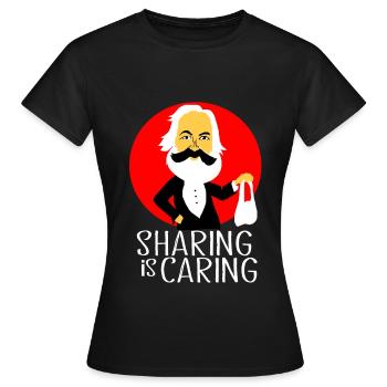 Kommunismus Lenin Marx Klassenkampf Sozial - Frauen T-Shirt - Schwarz - Vorne - AI Model Female 172 dark (172cm)