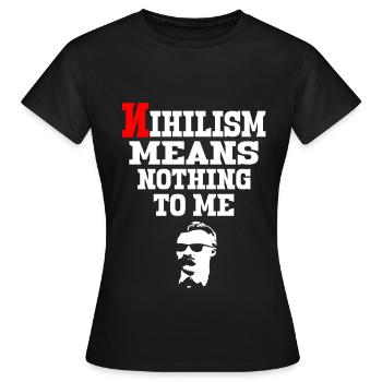 Communisme Lénine Marx Lutte des classes social - T-shirt Femme - noir - Devant - AI Model Female 172 dark (172cm)