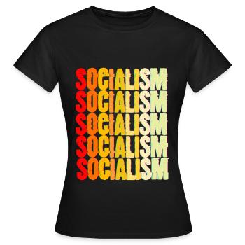 Kommunismus Lenin Marx Klassenkampf Sozial - Frauen T-Shirt - Schwarz - Vorne - AI Model Female 172 dark (172cm)