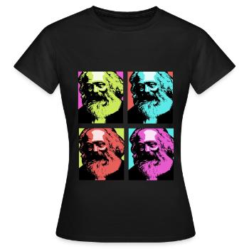 Kommunismus Lenin Marx Klassenkampf Sozial - Frauen T-Shirt - Schwarz - Vorne - AI Model Female 172 dark (172cm)