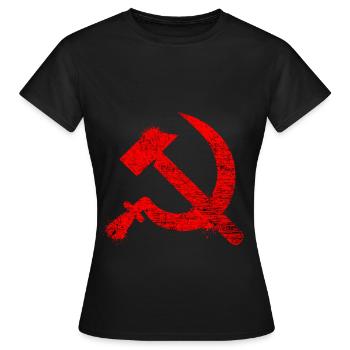 Communisme Lénine Marx Lutte des classes social - T-shirt Femme - noir - Devant - AI Model Female 172 dark (172cm)