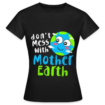 Jour de la Terre - T-shirt Femme - noir - Devant - AI Model Female 172 dark (172cm)
