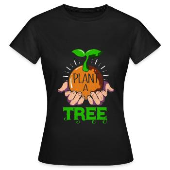 Jour de la Terre - T-shirt Femme - noir - Devant - AI Model Female 172 dark (172cm)
