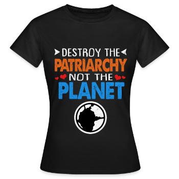 Jour de la Terre - T-shirt Femme - noir - Devant - AI Model Female 172 dark (172cm)