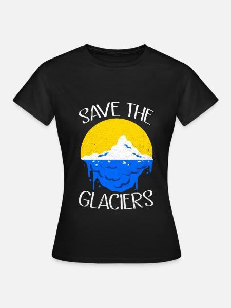 Gletscher - Frauen T-Shirt - Schwarz