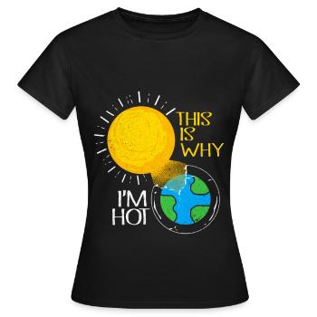 Jour de la Terre - T-shirt Femme - noir - Devant - AI Model Female 172 dark (172cm)