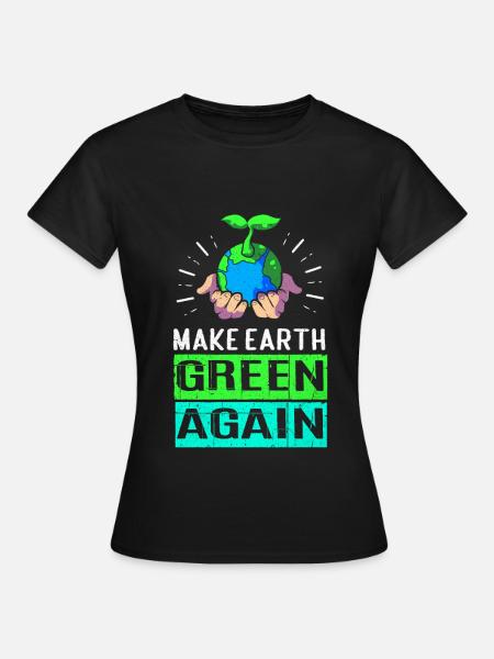 Tag der Erde - Dame-T-shirt - sort