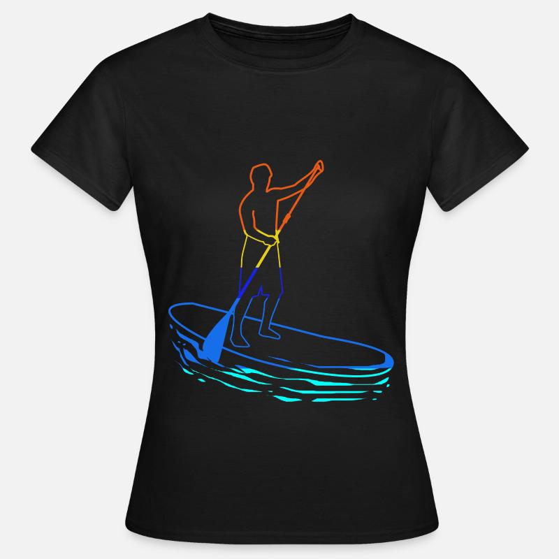 Stand Up Paddling SUP Paddle Paddle Paddle - Women's T-Shirt - black