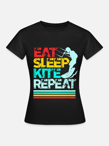 Kiteboard - Frauen T-Shirt - Schwarz