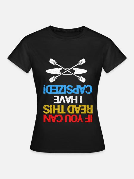 Kajak - Frauen T-Shirt - Schwarz