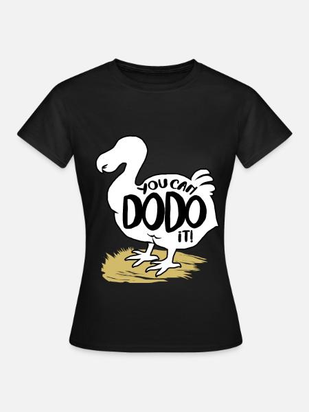 Dodo Geschenk Vogel Urzeit Fossil Archäologie Geek - Frauen T-Shirt - Schwarz