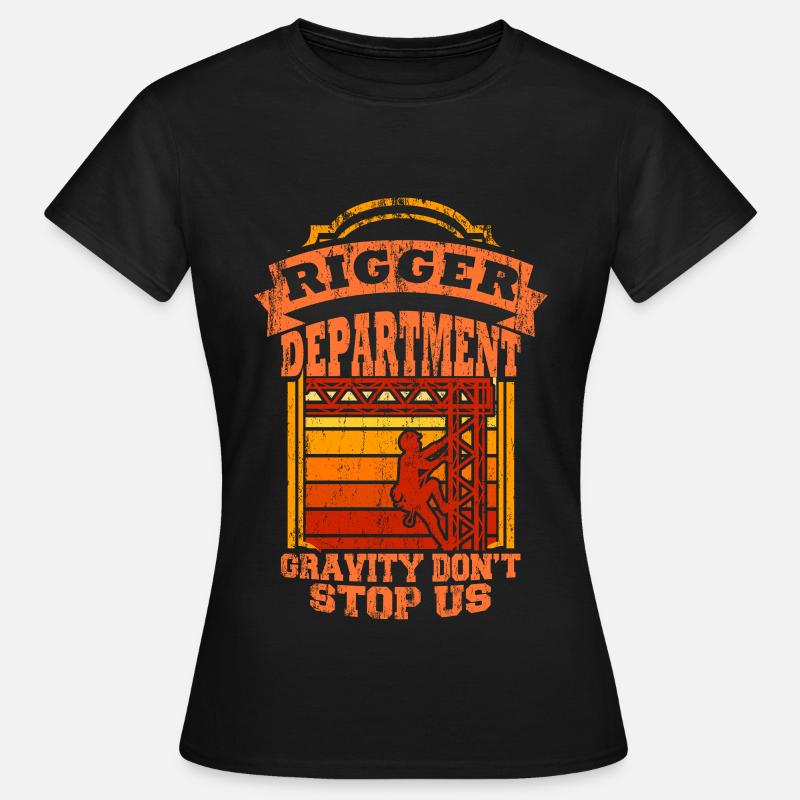 Rigger Stagecrew Crew Rigging Event Cadeau - T-shirt Femme - noir