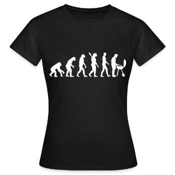 Evolution du barbecue Barbecue Barbecue Cadeau - T-shirt Femme - noir - Devant - AI Model Female 172 dark (172cm)