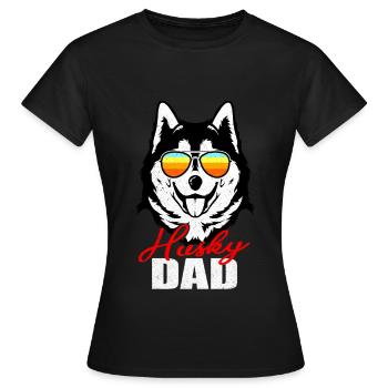 Husky - T-shirt Femme - noir - Devant - AI Model Female 172 dark (172cm)