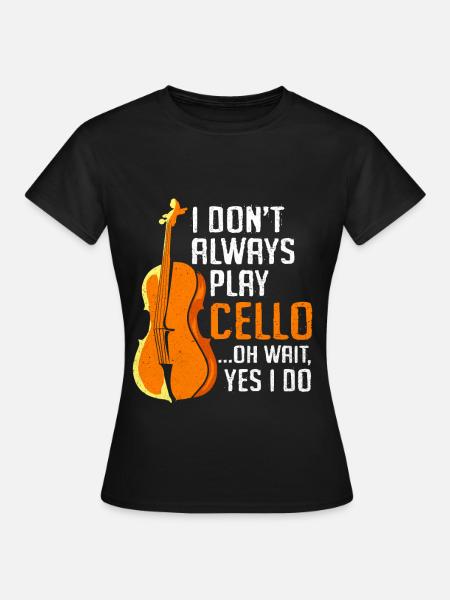 Cello - Frauen T-Shirt - Schwarz