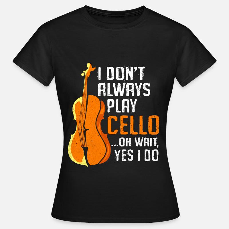 Cello - Frauen T-Shirt - Schwarz