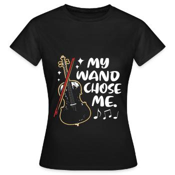 Cello Kontrabass Klassisch Musik Lehrer Sinfonie - Frauen T-Shirt - Schwarz - Vorne - AI Model Female 172 dark (172cm)