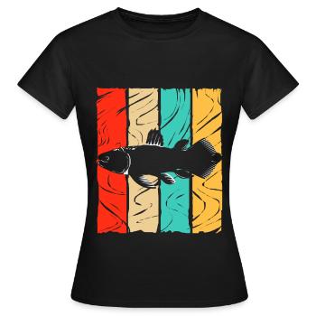 Nageoires nageoires nageoires éteintes fossiles poisson cadeau - T-shirt Femme - noir - Devant - AI Model Female 172 dark (172cm)