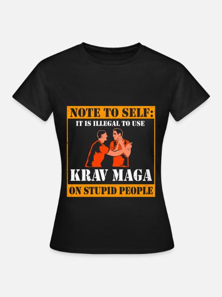 Krav Maga - Frauen T-Shirt - Schwarz