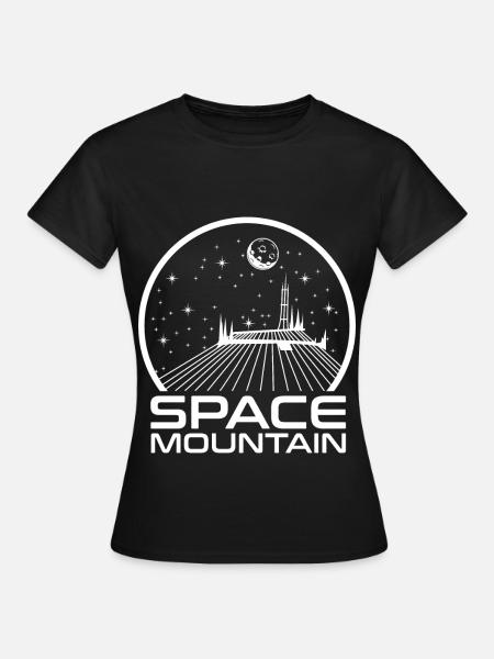 Cadeau astronomique UFO Space Mountain Space Mountain - T-shirt Femme - noir