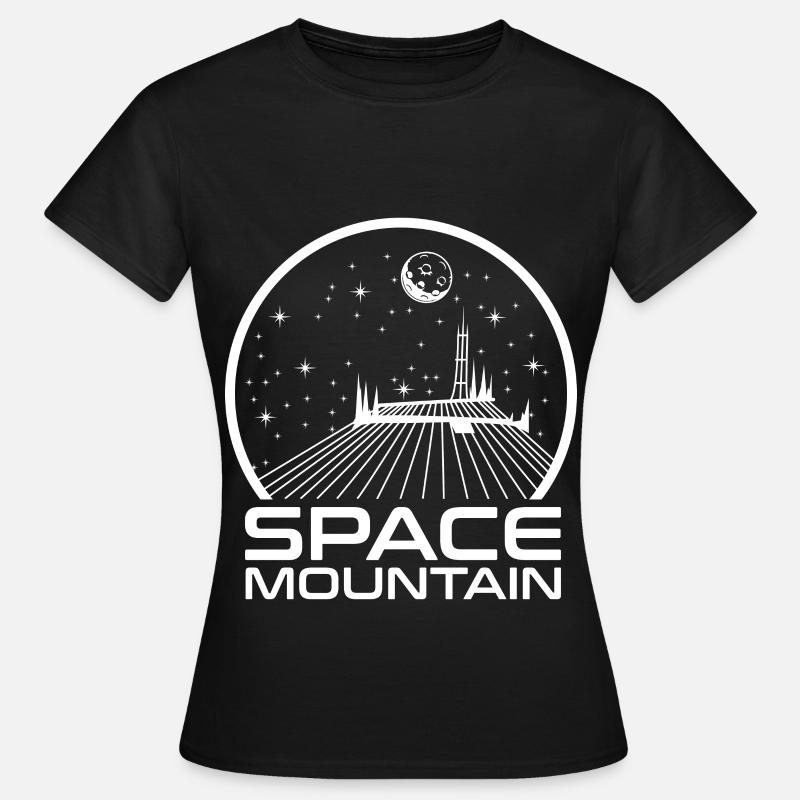 Astronomy Space Mountain UFO Space Gift - Women's T-Shirt - black