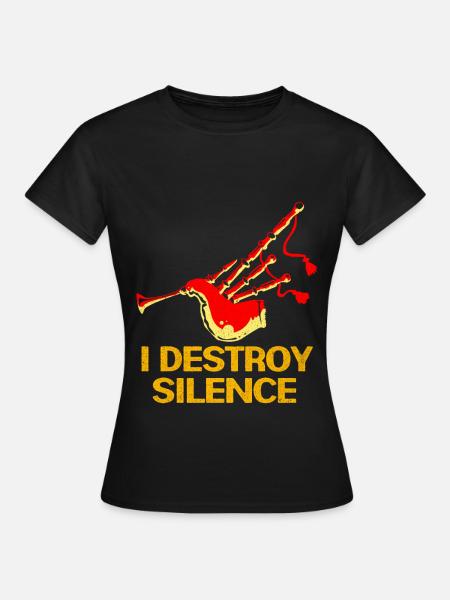 Dudelsack - Frauen T-Shirt - Schwarz