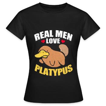 Platypus - Women's T-Shirt - black - Front - AI Model Female 172 dark (172cm)