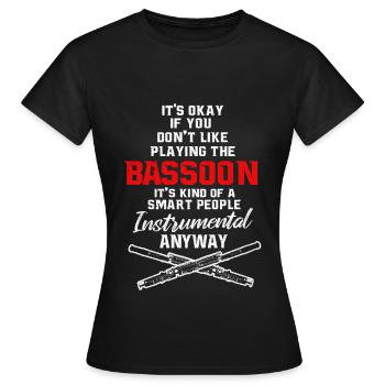 Bassoon - Women's T-Shirt - black - Front - AI Model Female 172 dark (172cm)