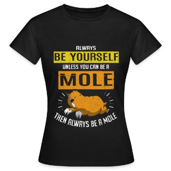 Taupe - T-shirt Femme - noir - Devant - AI Model Female 172 dark (172cm)