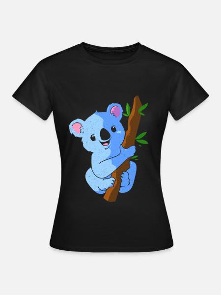 Koala - Frauen T-Shirt - Schwarz