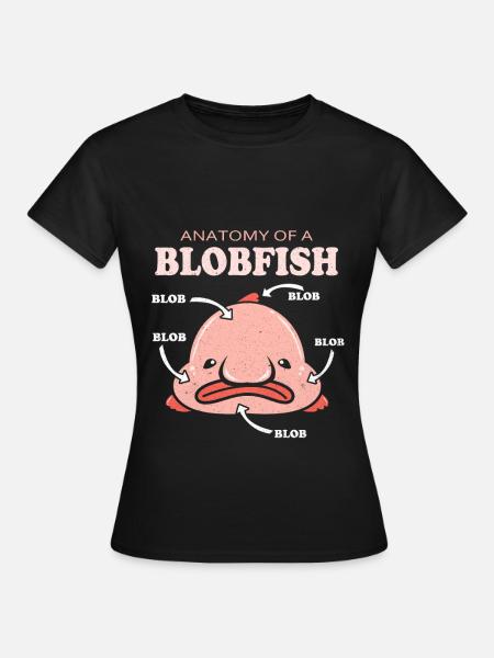 Blobfish - T-skjorte for kvinner - svart