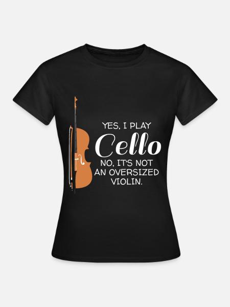 Kein übergroßer Violincellist-Geschenk-Cellospieler - Frauen T-Shirt - Schwarz